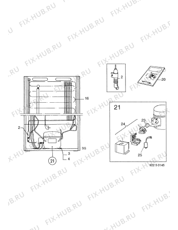 Взрыв-схема холодильника Marijnen CM2690F - Схема узла Cooling system 017